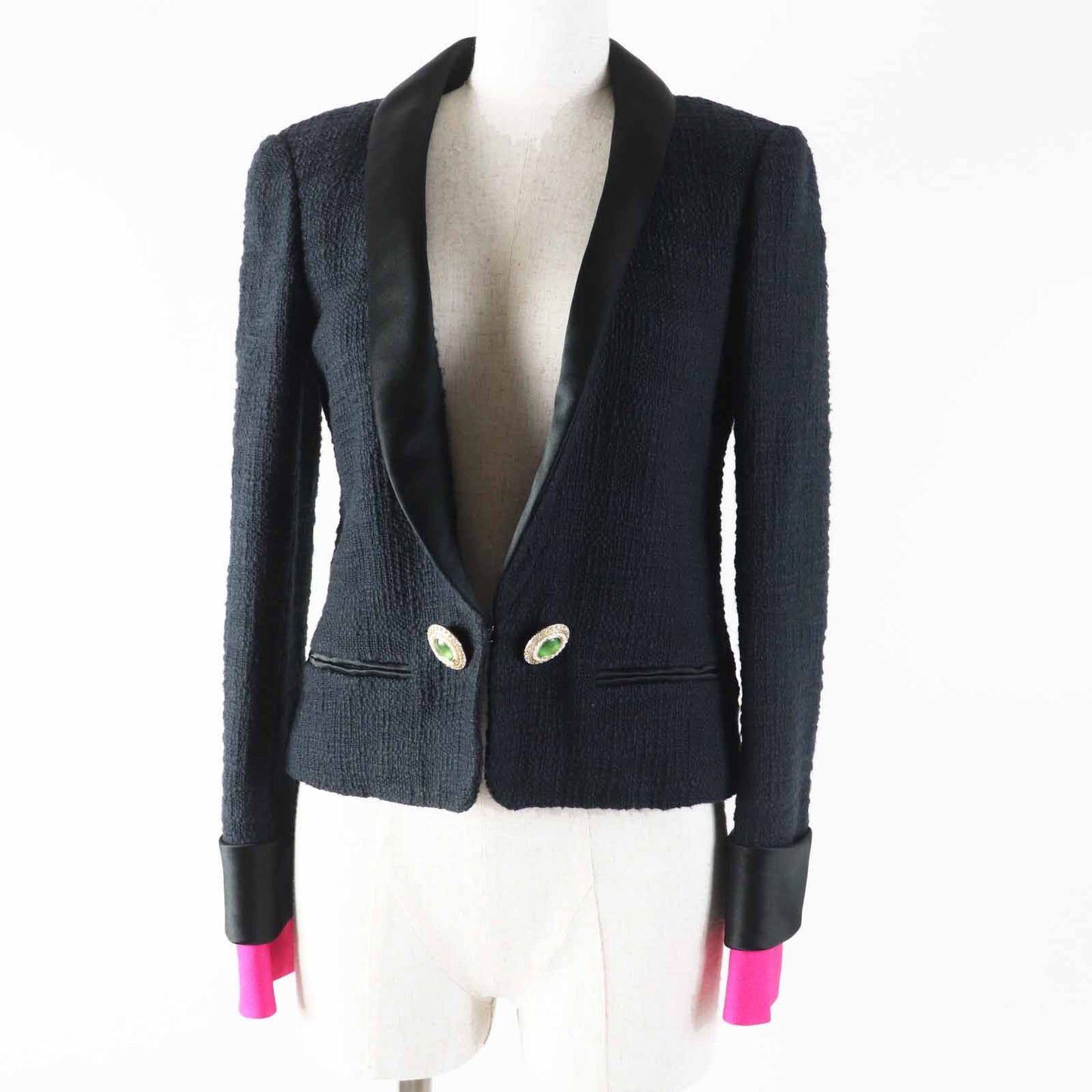 Chanel Gripoa button cotton silk jacket