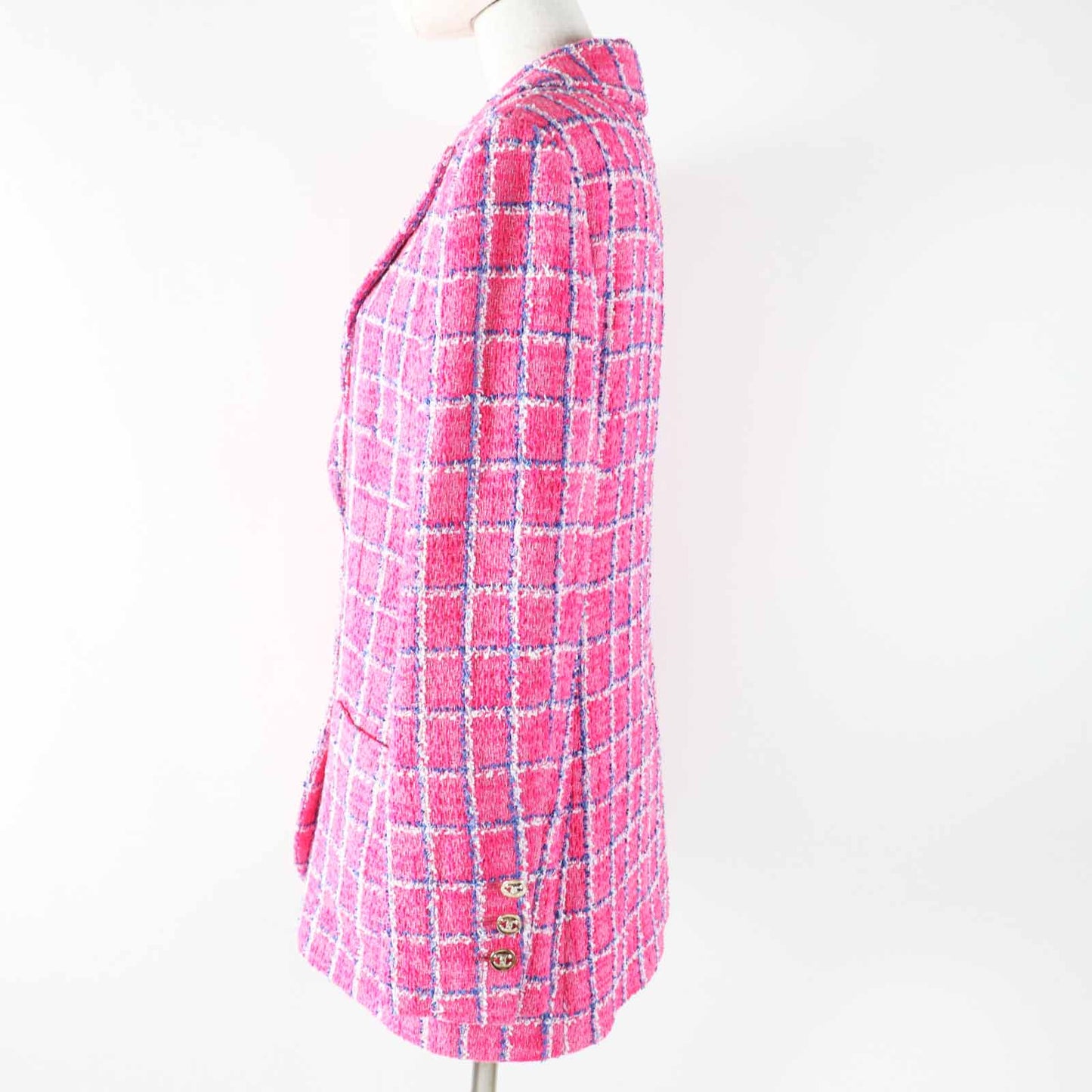 Chanel COCO Mark Jewel Button Tweed Cotton Polyamide Jacket