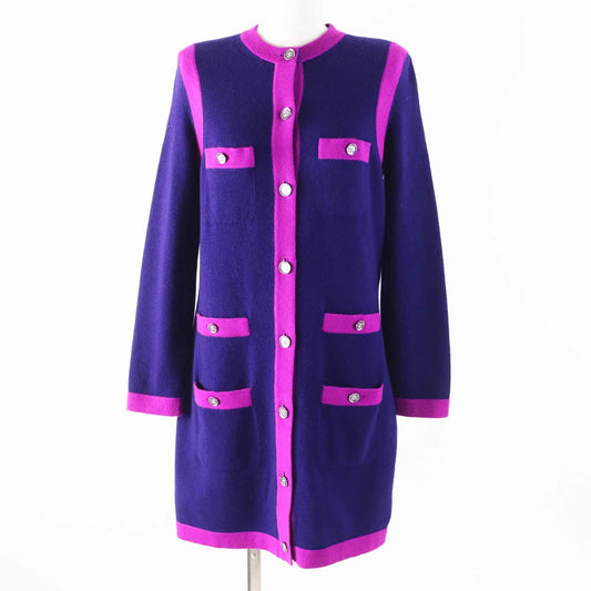 Chanel 23AW P75656 Cashmere Long Knit Cardigan