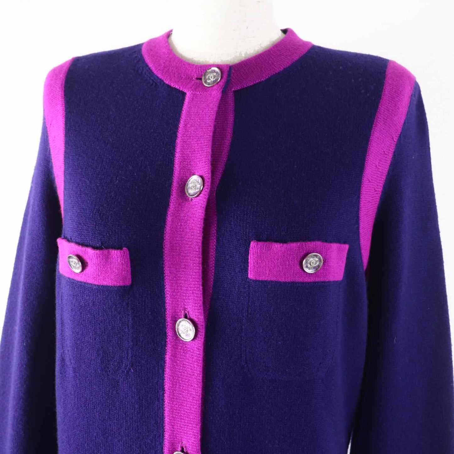 Chanel 23AW P75656 Cashmere Long Knit Cardigan
