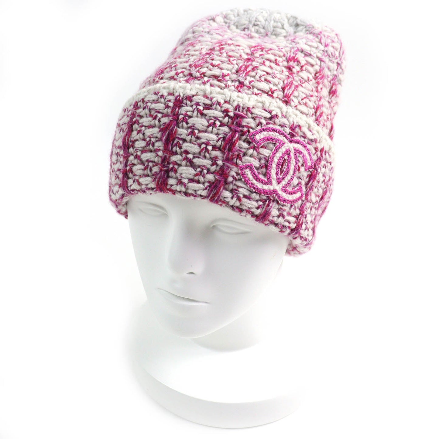 Chanel COCO Mark Cashmere Knit Cap