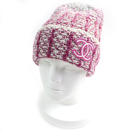 Chanel COCO Mark Cashmere Knit Cap