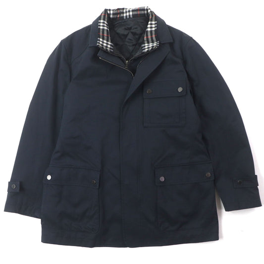 Burberry London 3WAY Military Coat Cotton Polyester Lamb Leather 2way Coat