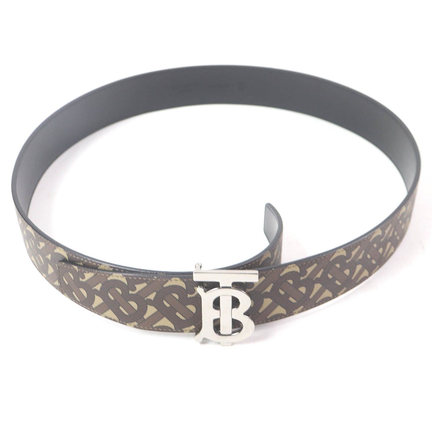 Burberry TB Monogram Leather Belt