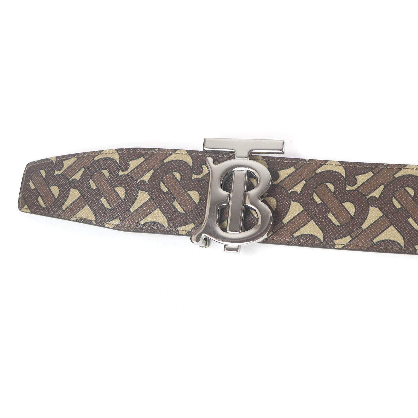 Burberry TB Monogram Leather Belt
