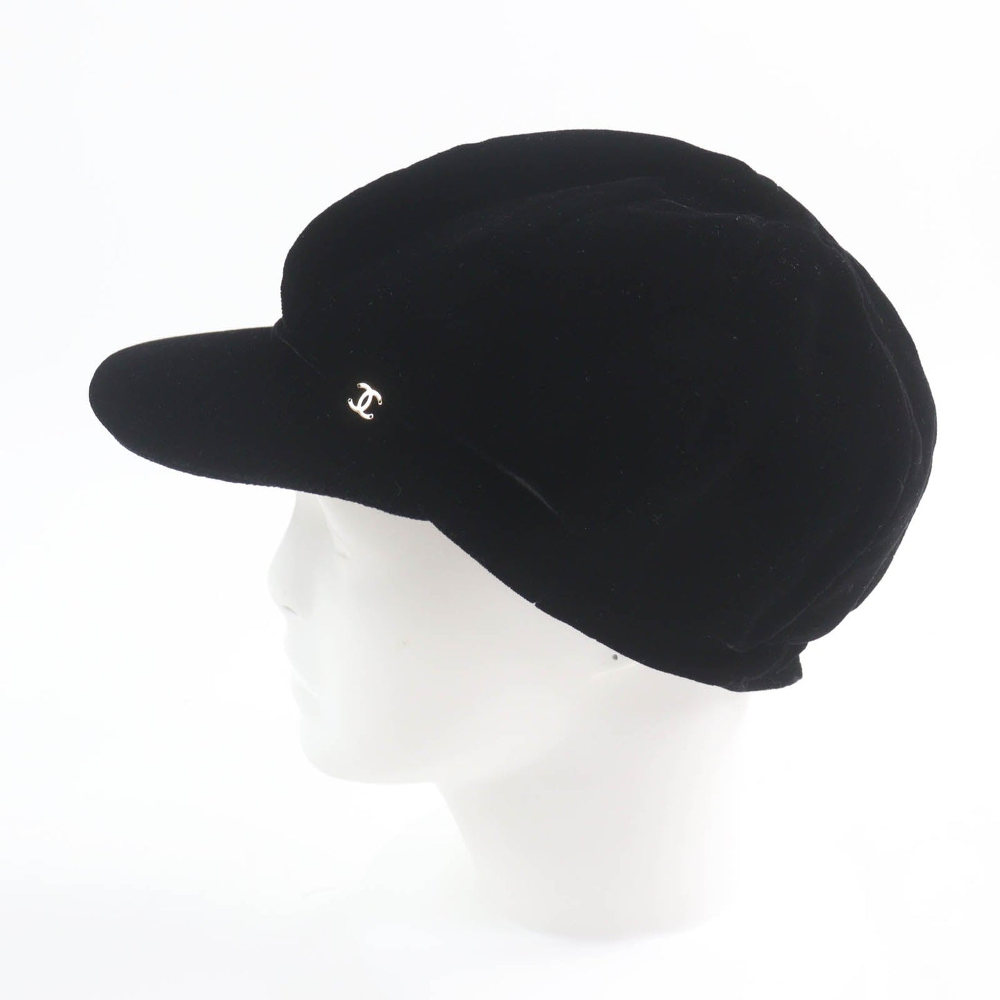 Chanel COCO Mark Viscose Silk Metal Casquette