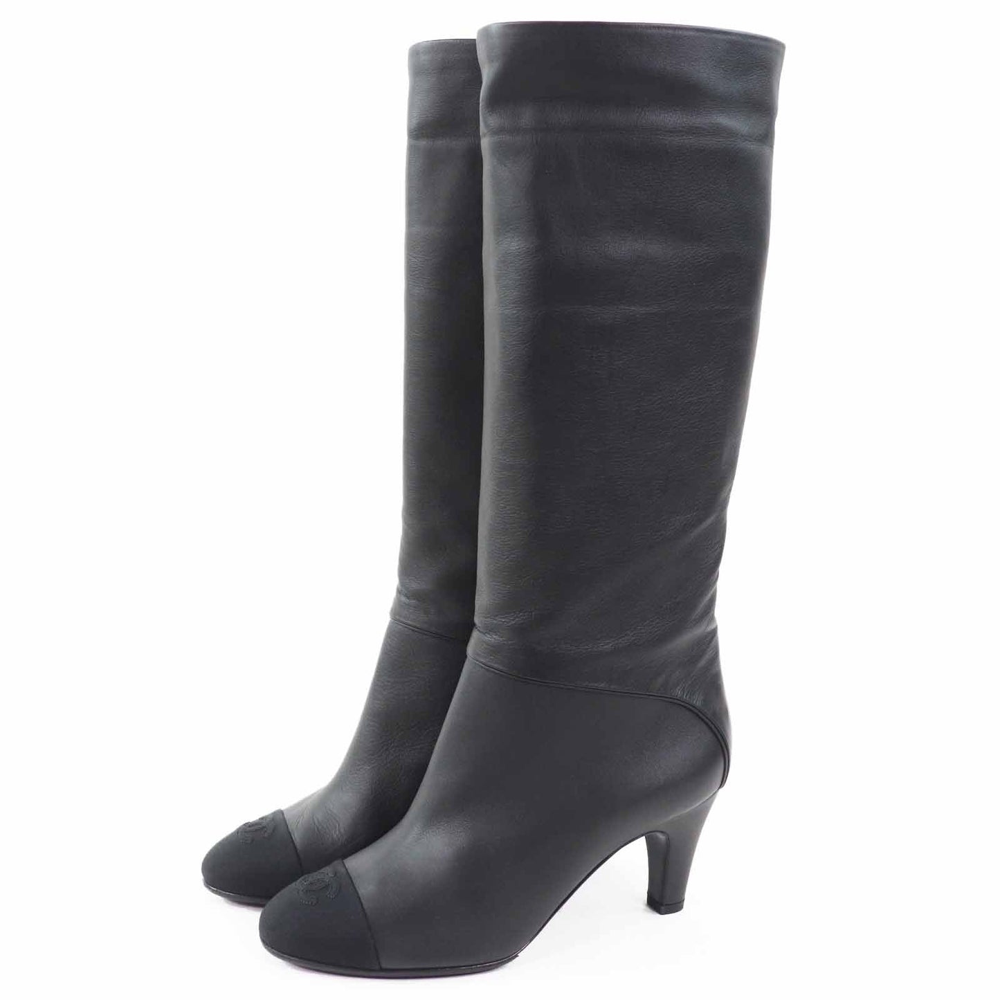 Chanel COCO Mark Leather Boots