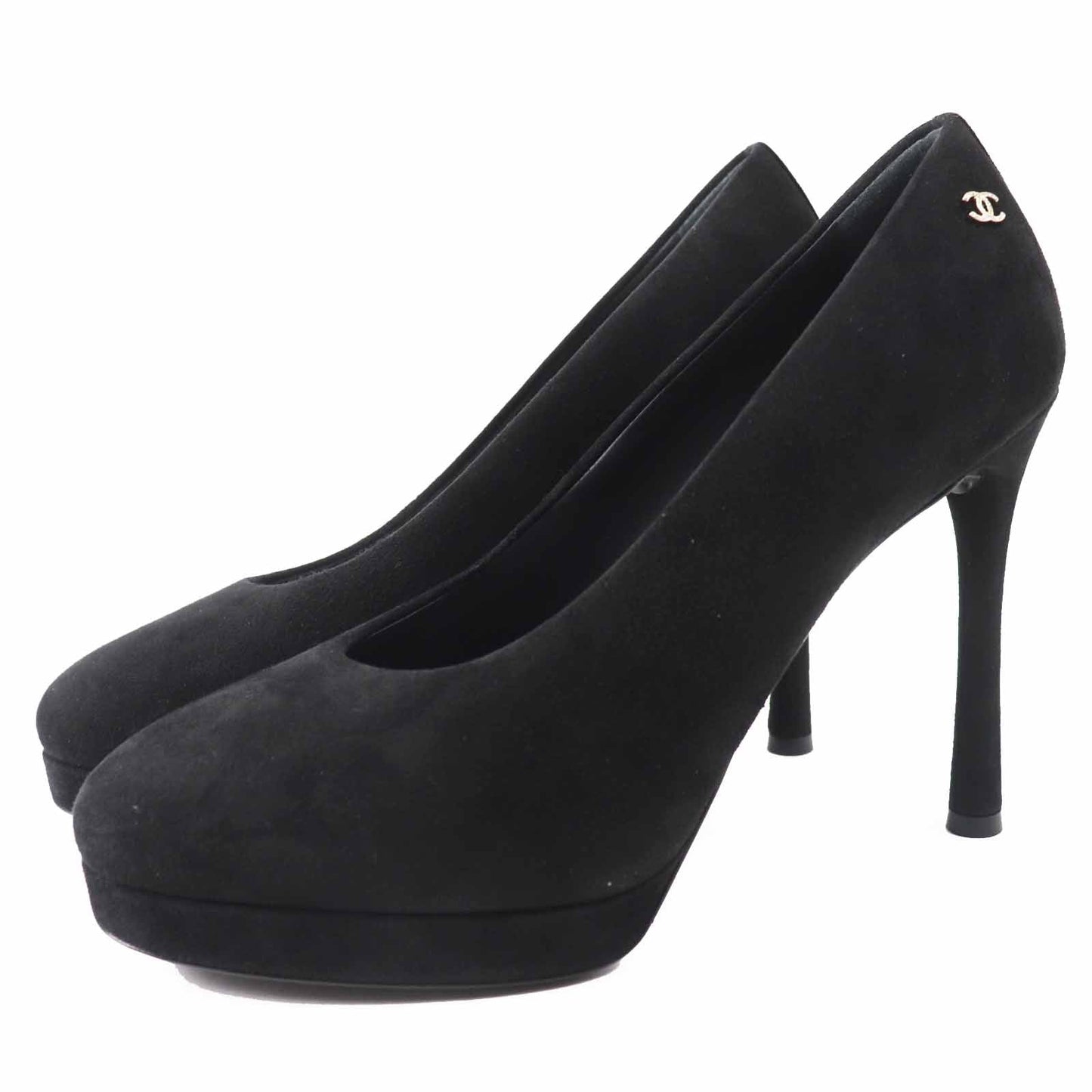 Chanel G45288 Stiletto heels Suede Pumps