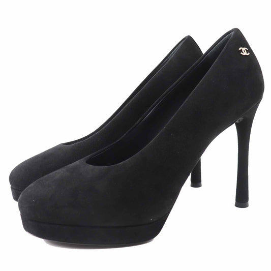 Chanel G45288 Stiletto heels Suede Pumps