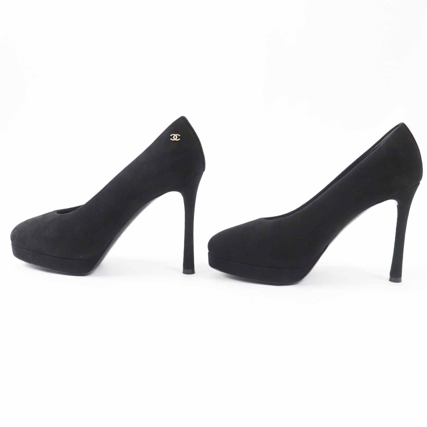 Chanel G45288 Stiletto heels Suede Pumps