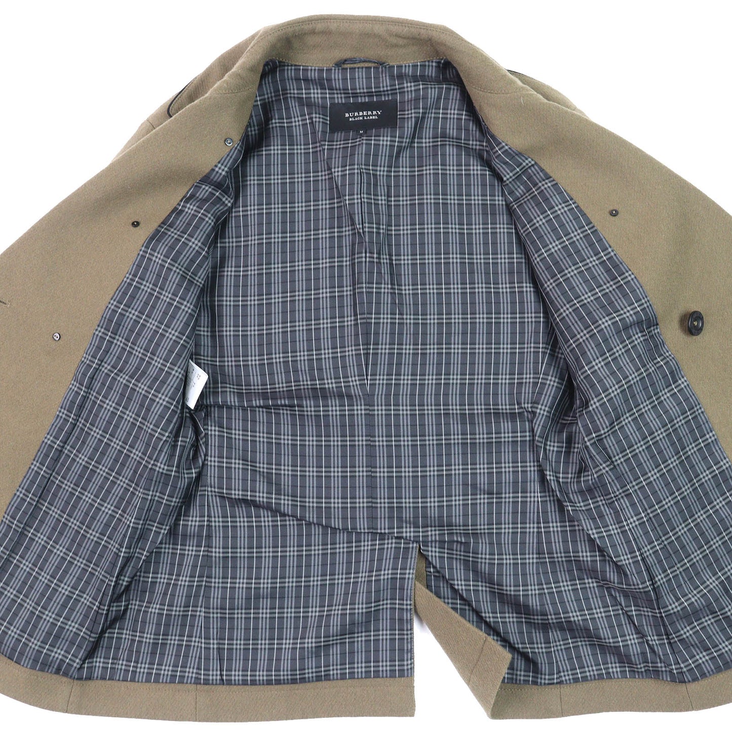 Burberry Black Label Double breasted Wool Nylon Jacket