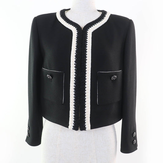 Chanel COCO Mark Button Silk Jacket