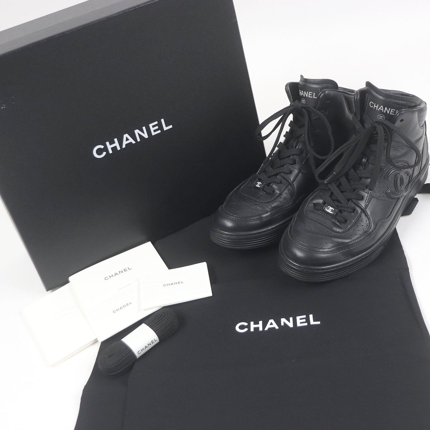 Chanel COCO Mark Leather Sneakers
