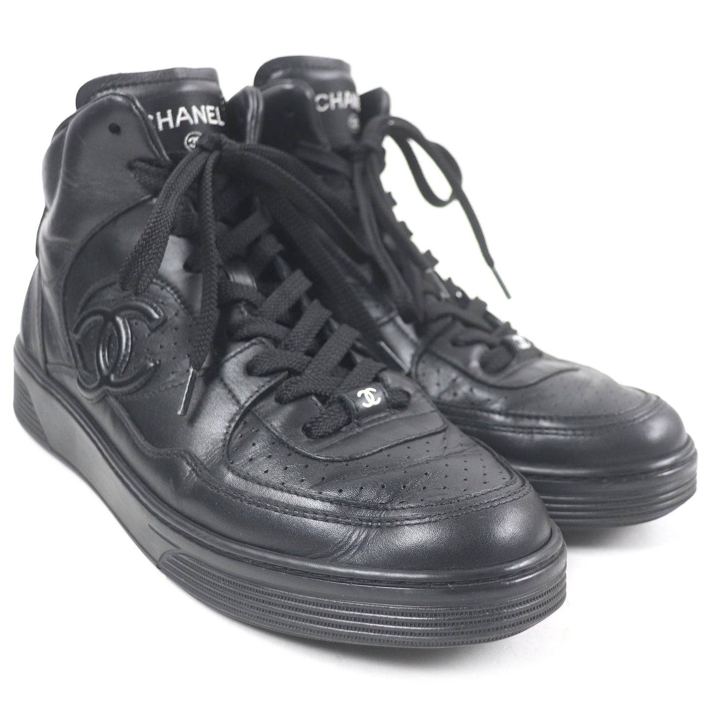 Chanel COCO Mark Leather Sneakers