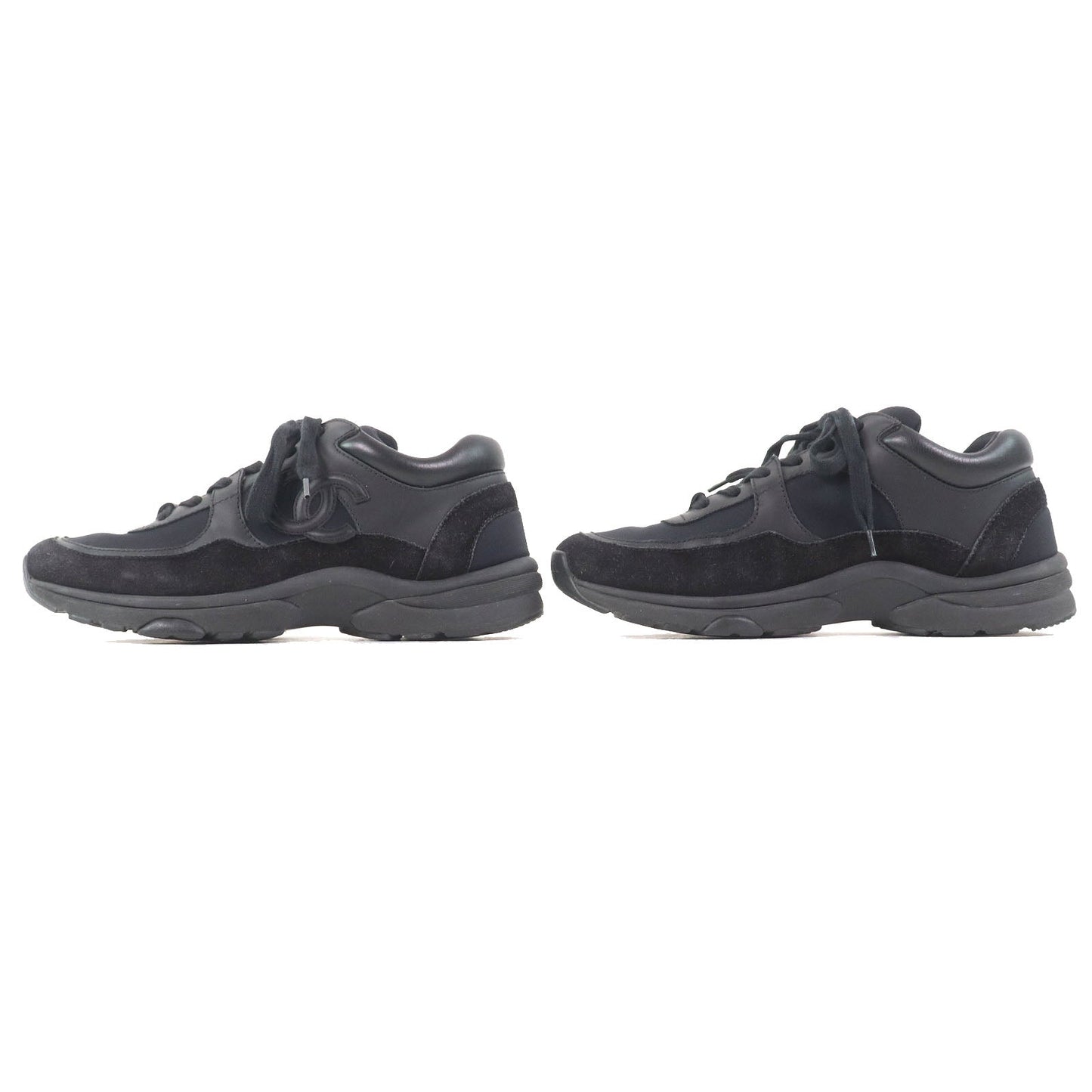 Chanel COCO Mark Suede Leather Sneakers