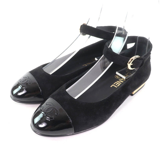 Chanel COCO Mark Mary Jane Patent Leather Pumps