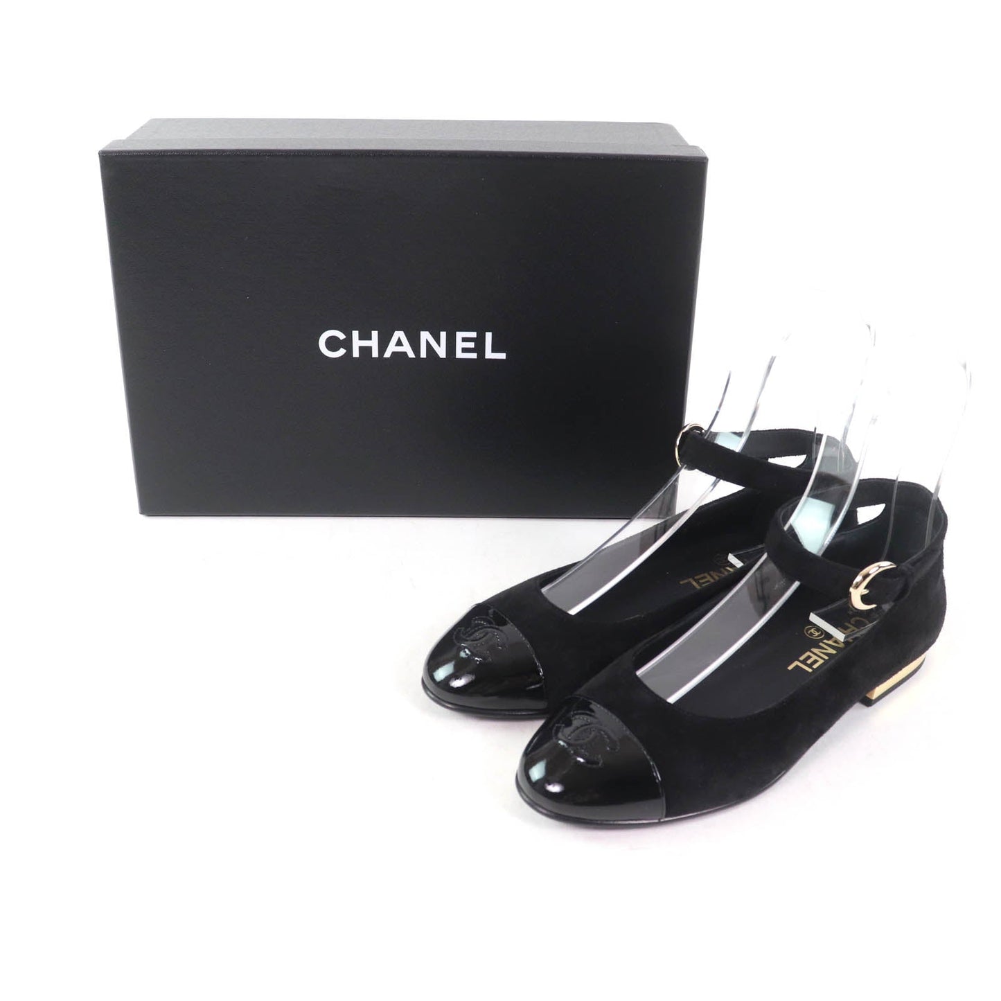 Chanel COCO Mark Mary Jane Patent Leather Pumps