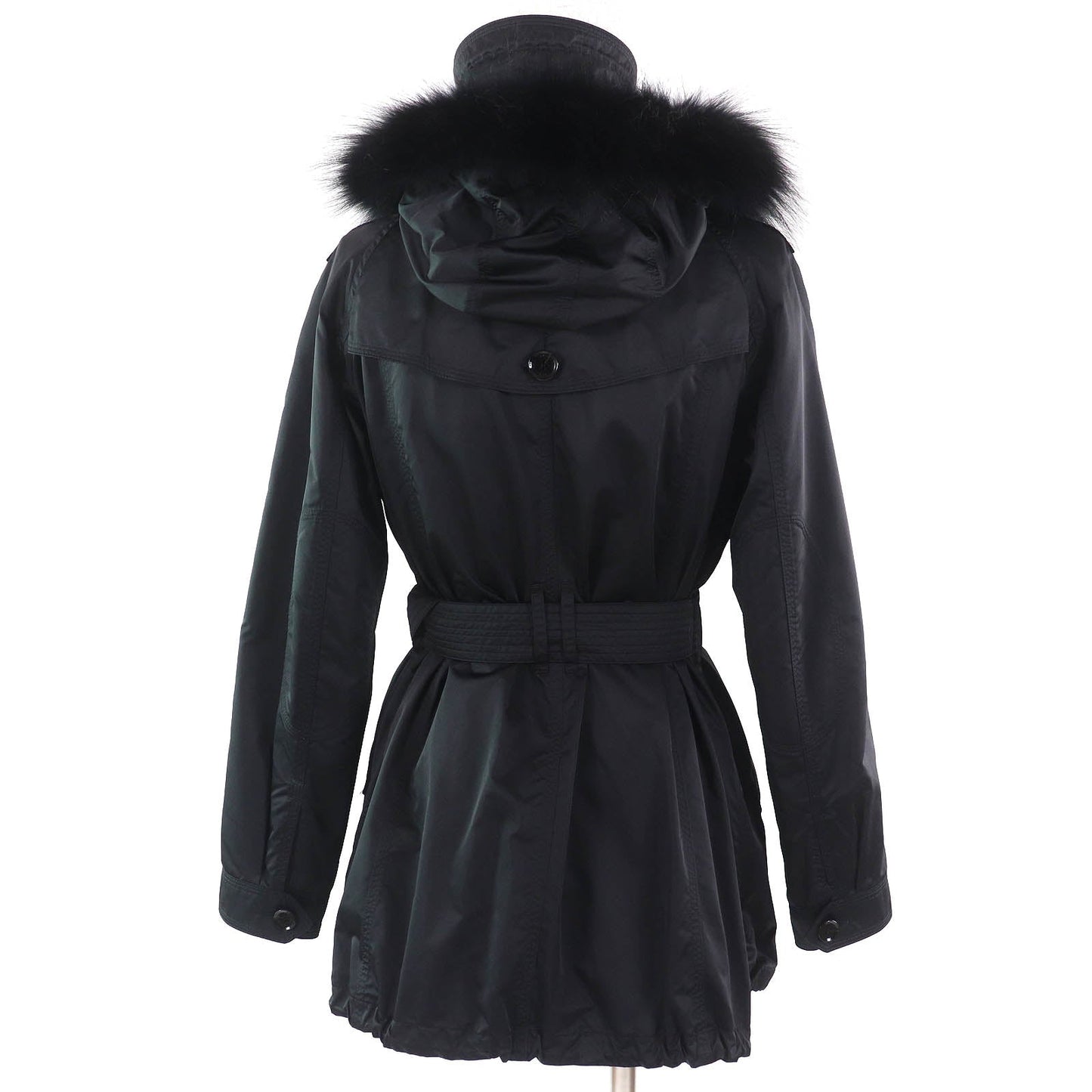 Burberry London Padded Fur Hooded Coat