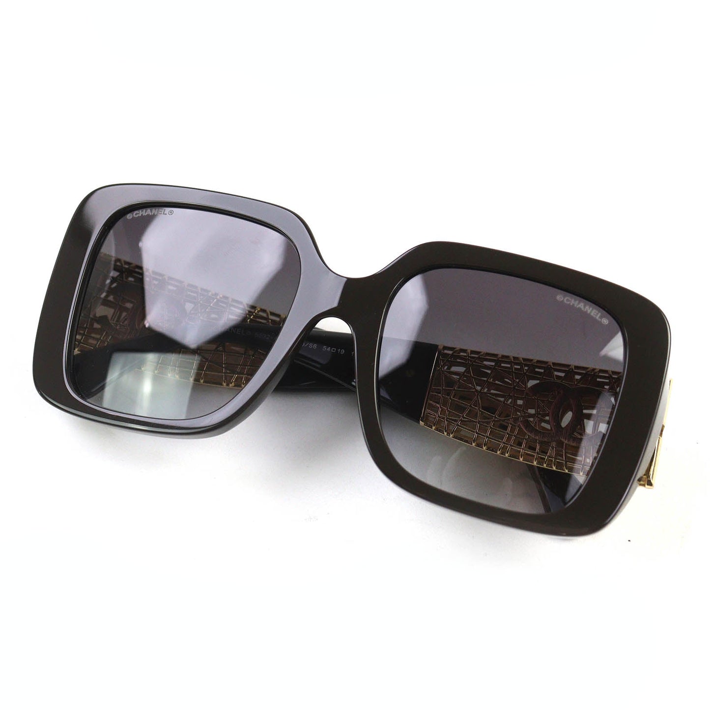 Chanel COCO Mark Square Shape Eyewear Sunglasses