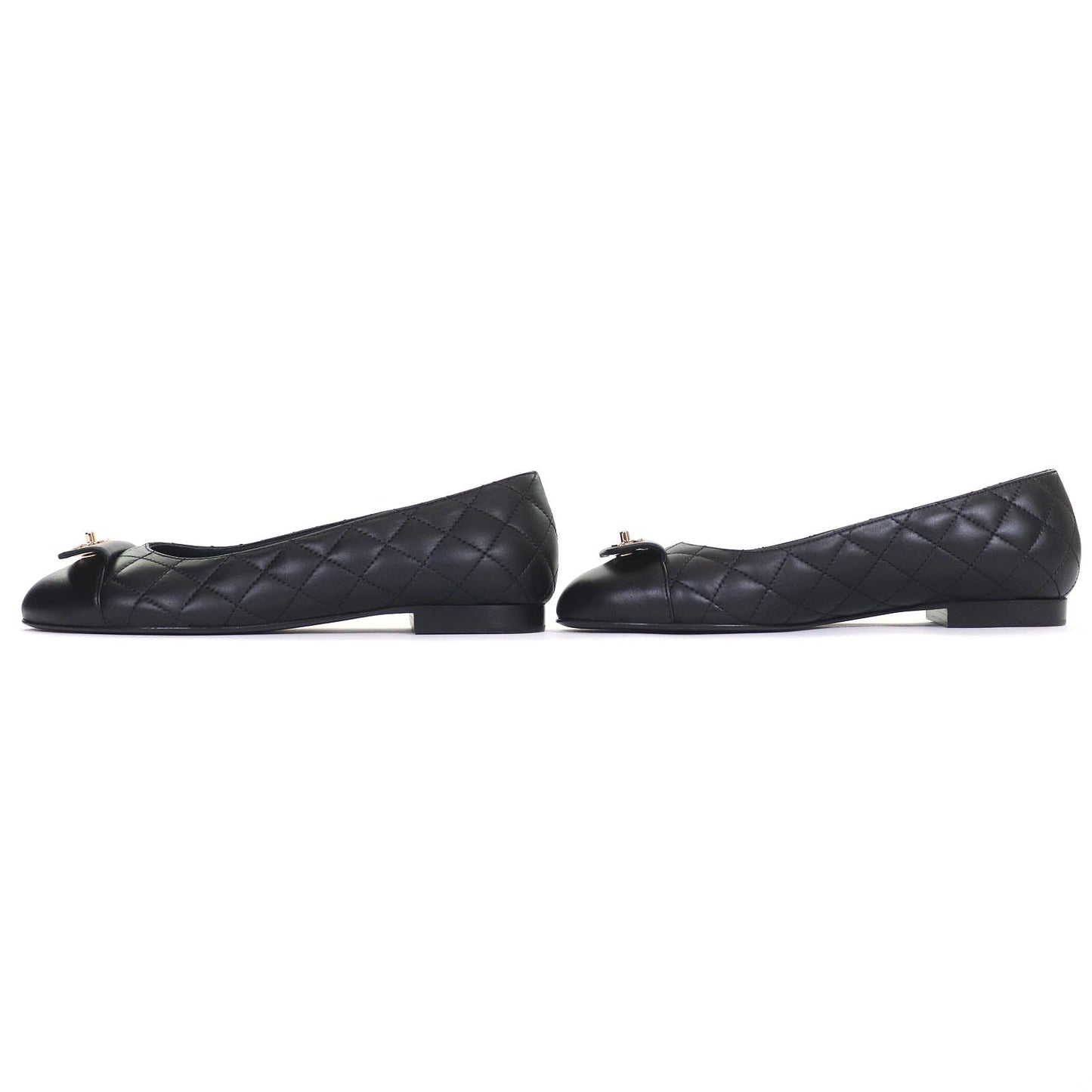 Chanel COCO Mark Turnlock Matelasse Ballerina Flats