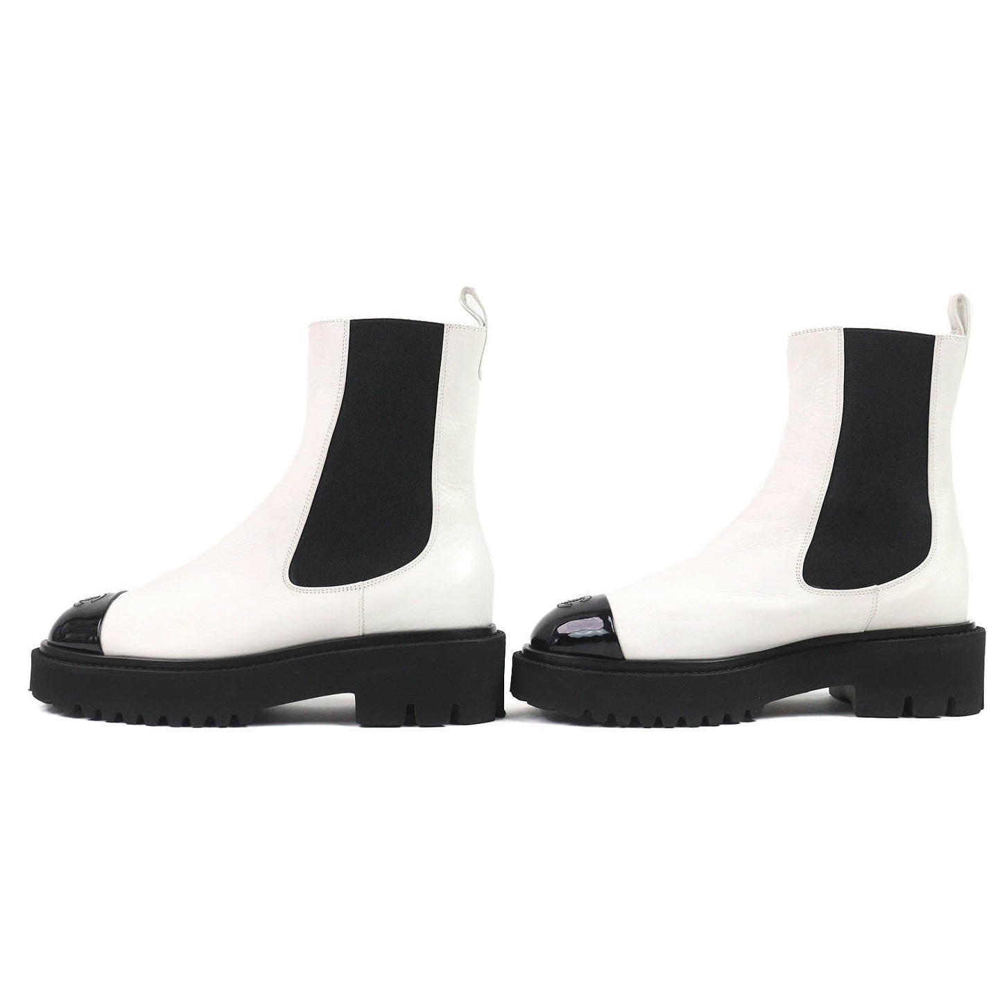 Chanel Chelsea Leather Boots
