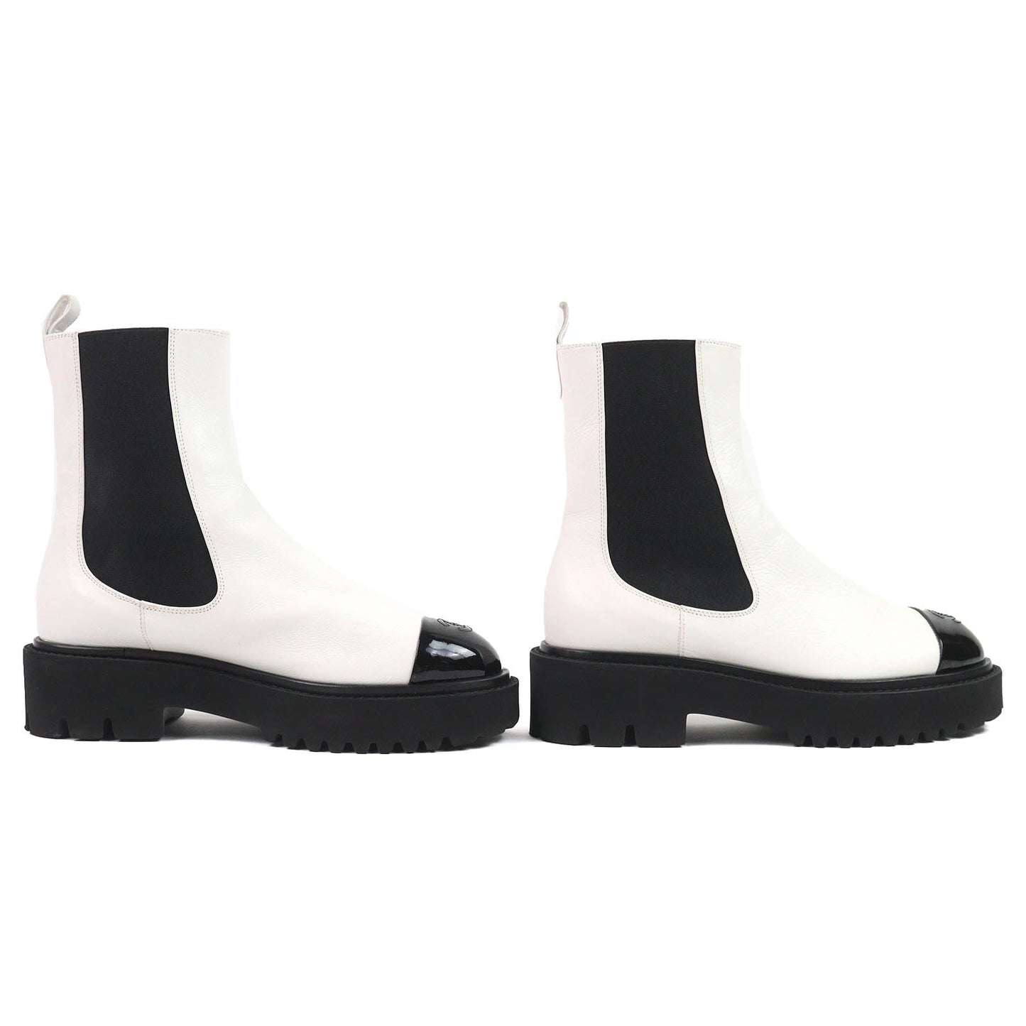 Chanel Chelsea Leather Boots