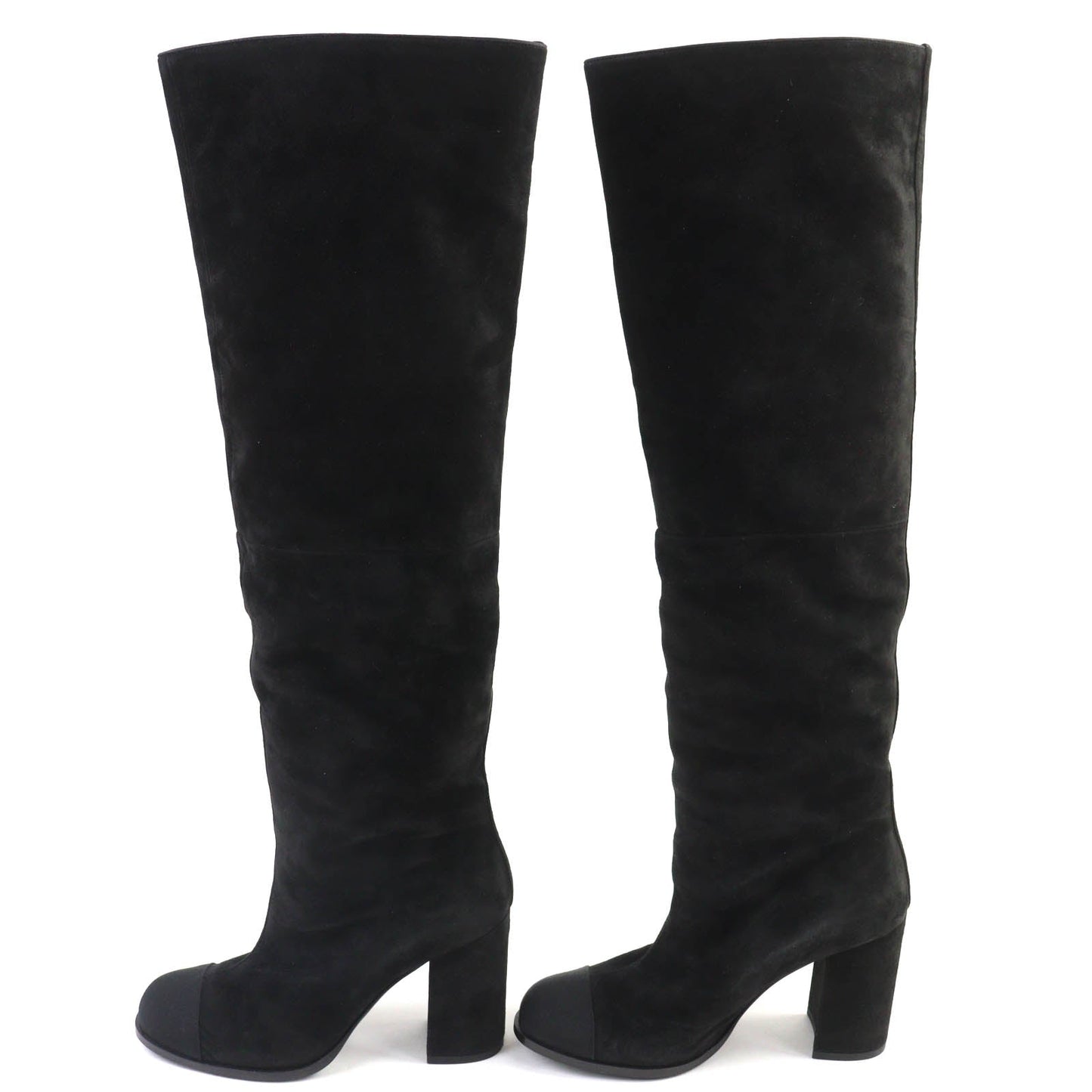 Chanel COCO Mark Suede Long Boots
