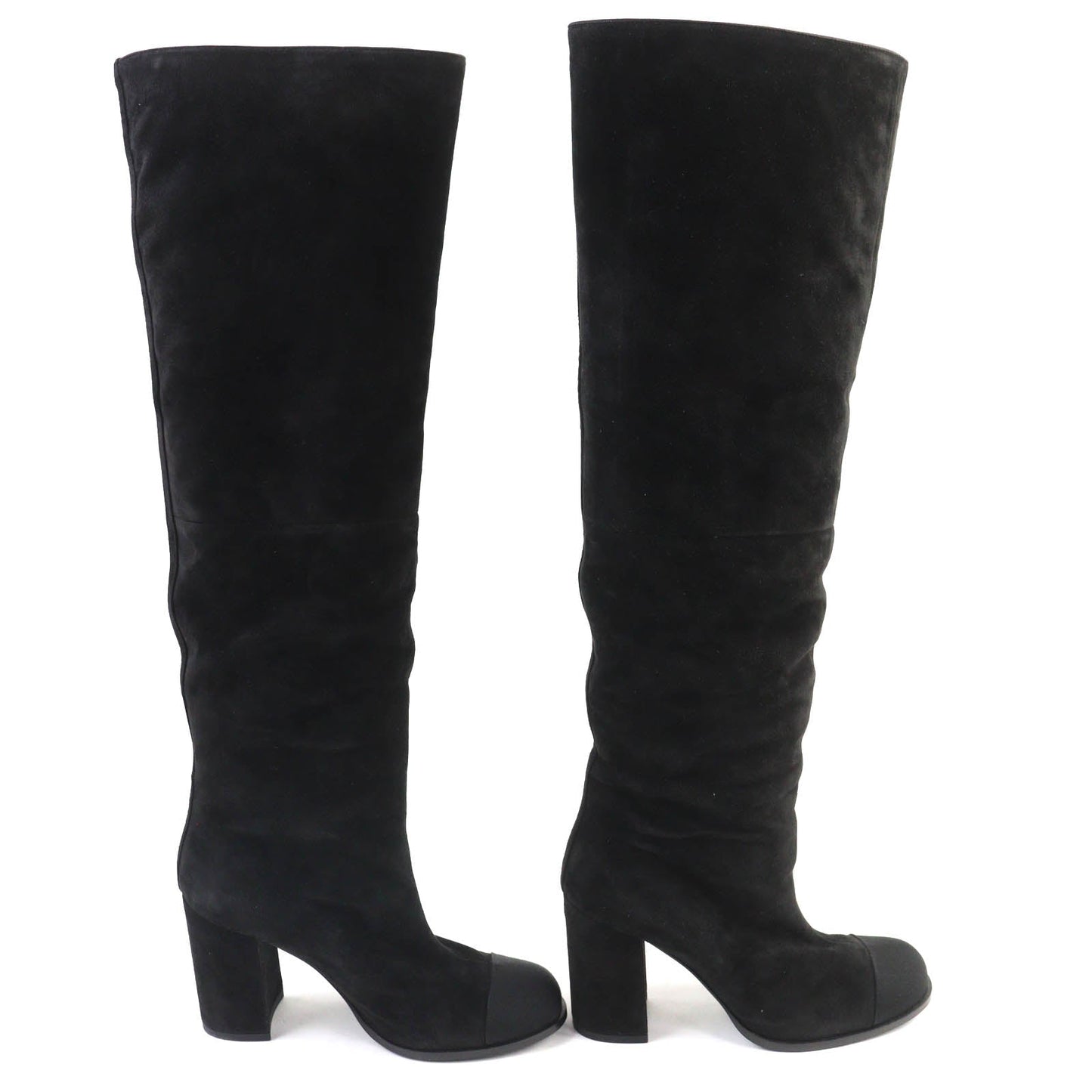 Chanel COCO Mark Suede Long Boots