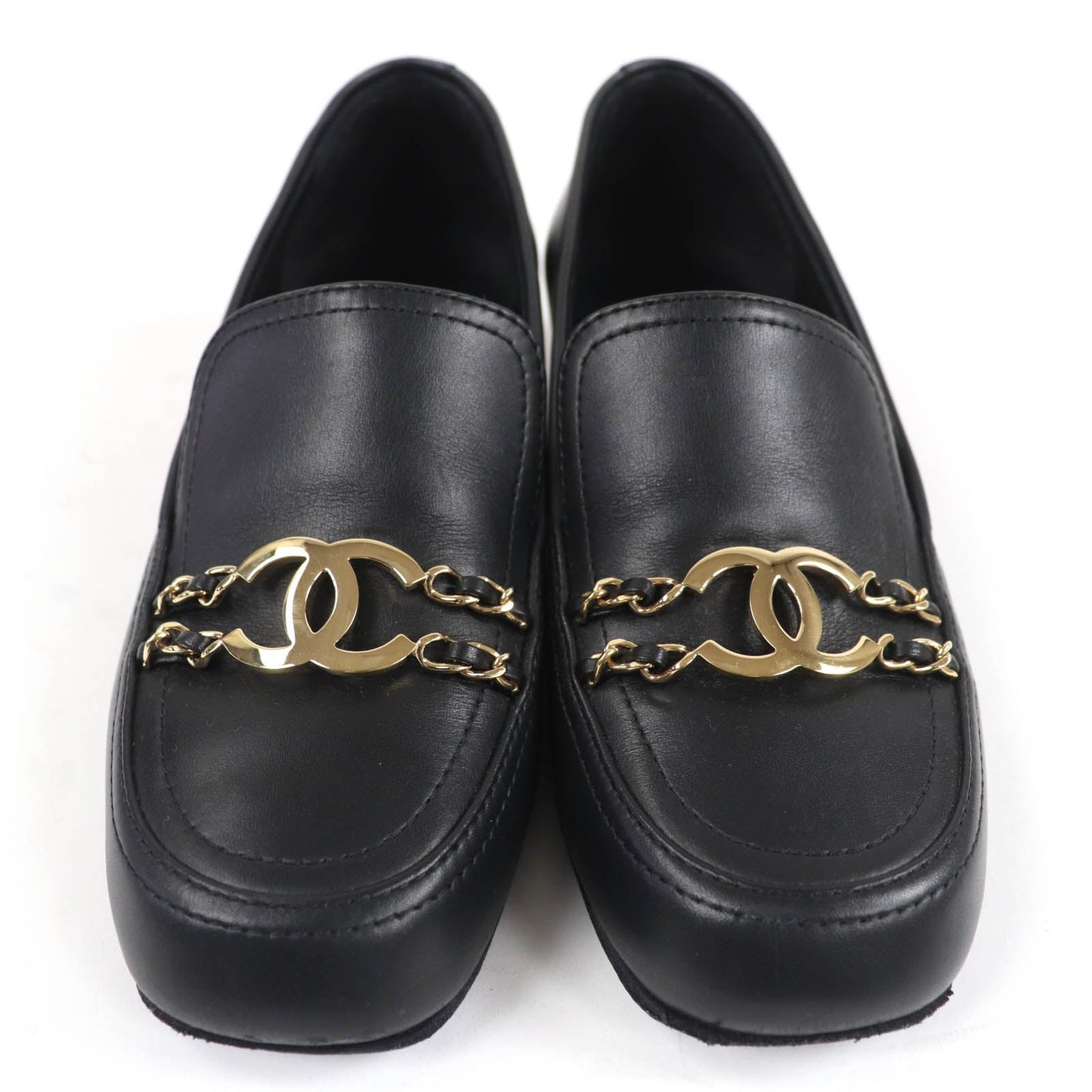 Chanel COCO Mark Leather Loafers