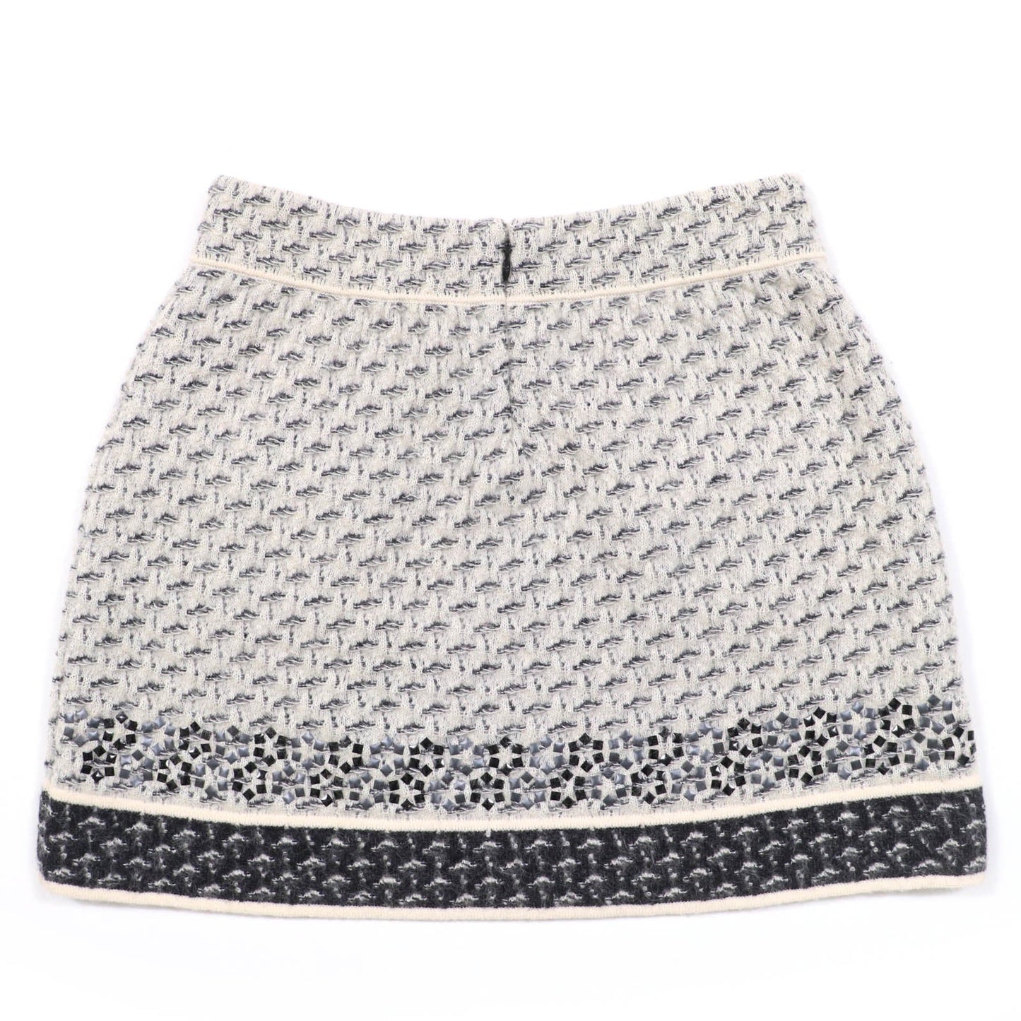 Chanel COCO Button Knit Mohair Mini Skirt