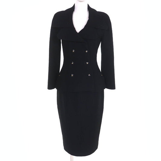Chanel COCO Mark Button Wool Tweed Set