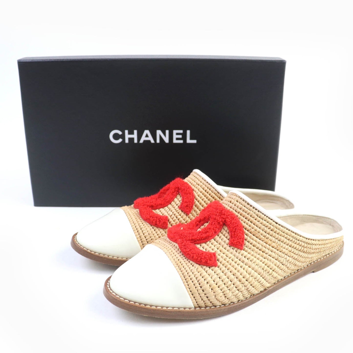 Chanel COCO Mark Espadrilles Flats Sandals