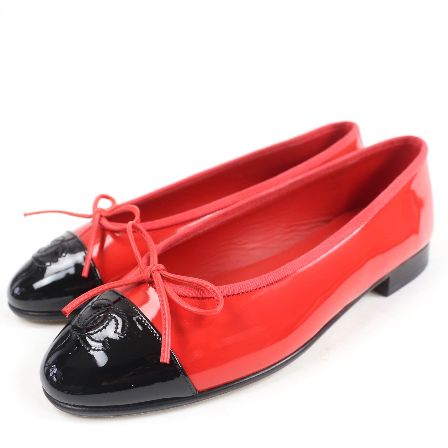 Chanel COCO Mark Patent leather Ballet Flats
