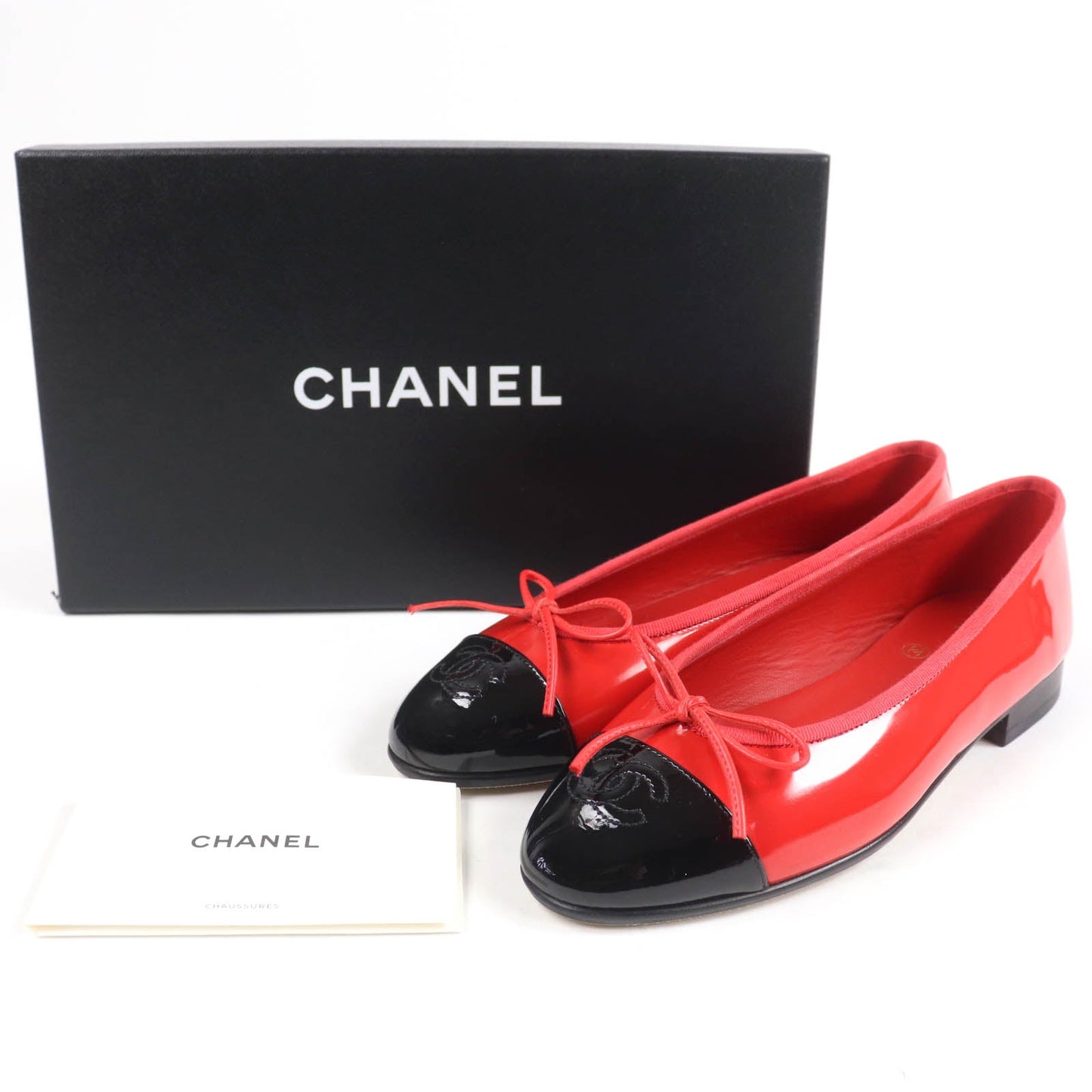 Chanel COCO Mark Patent leather Ballet Flats