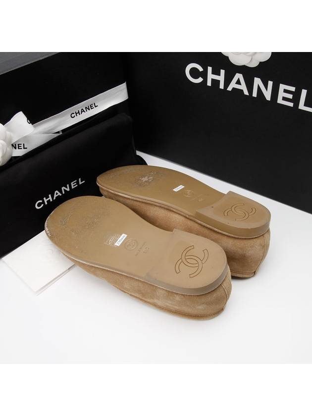 Suede Shearling Loafers 1202hv Chanel