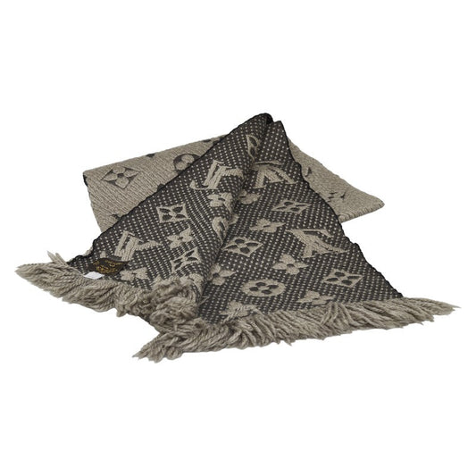 Louis Vuitton Louis Vuitton 413287 Maffler wool/silk grey