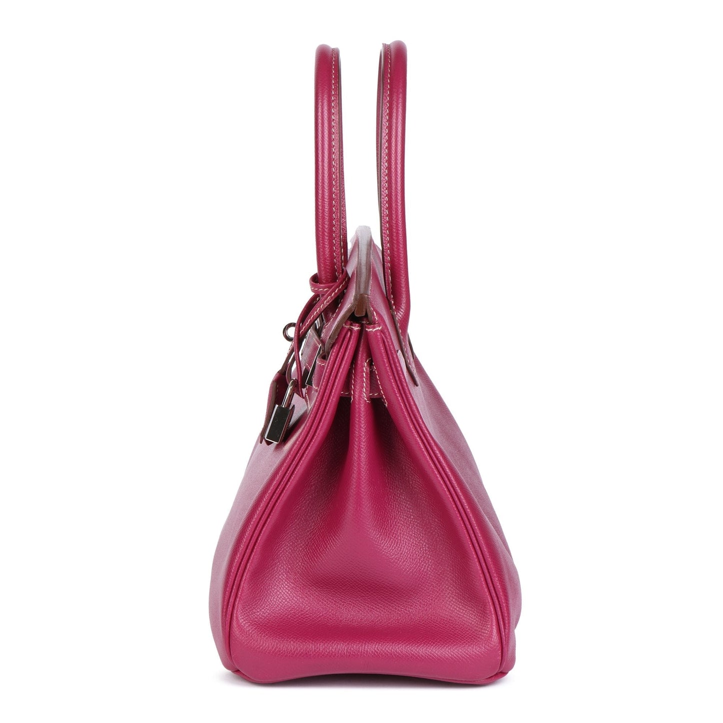 Hermes Tosca & Rose Tyrien Epsom Leather Candy Collection Birkin 30cm Retourne Tote