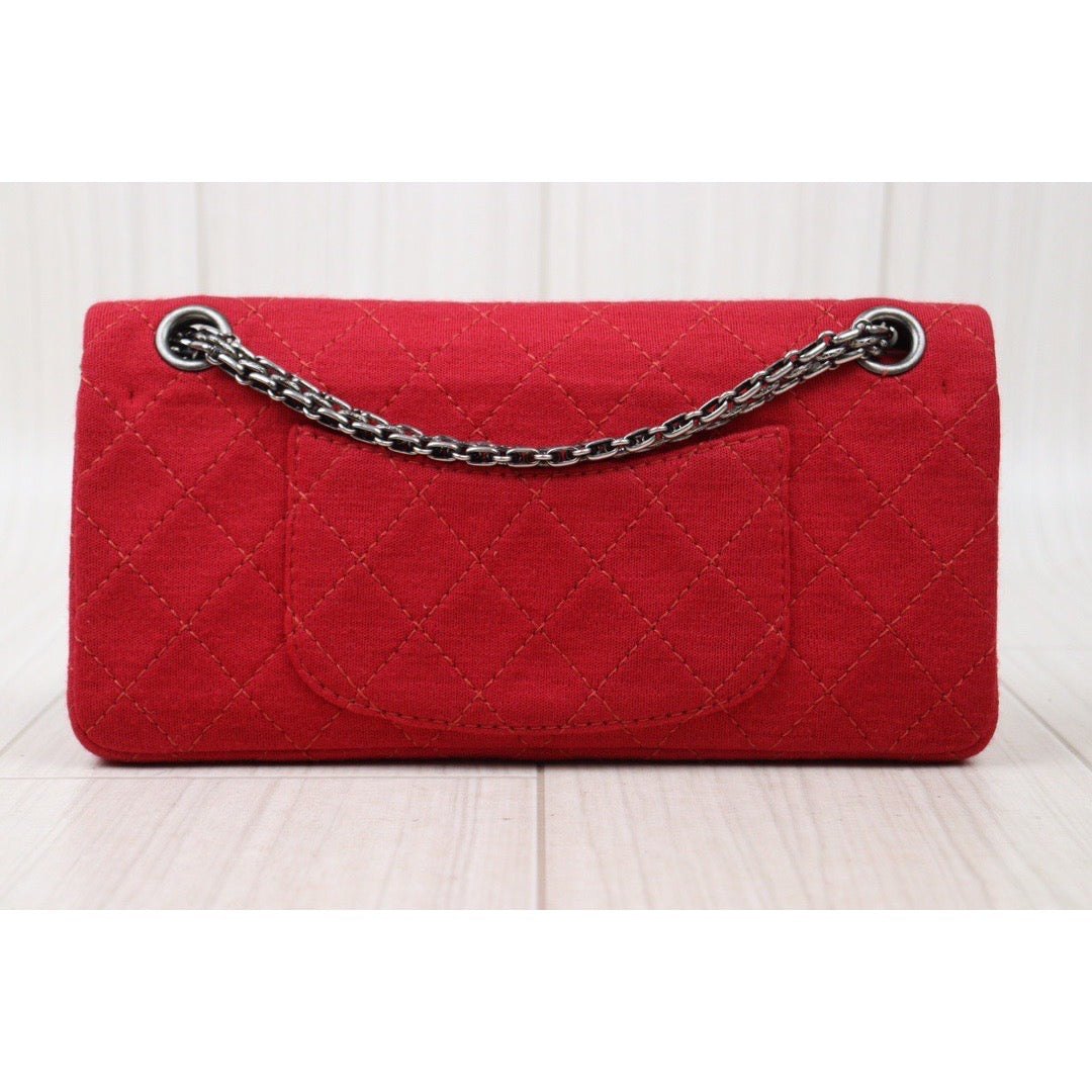 Good ( Rank AB)｜ CHANEL Canvas 2.55 Baguette Shoulder Bag Red Made In 2006-2008Year｜ Y24051711