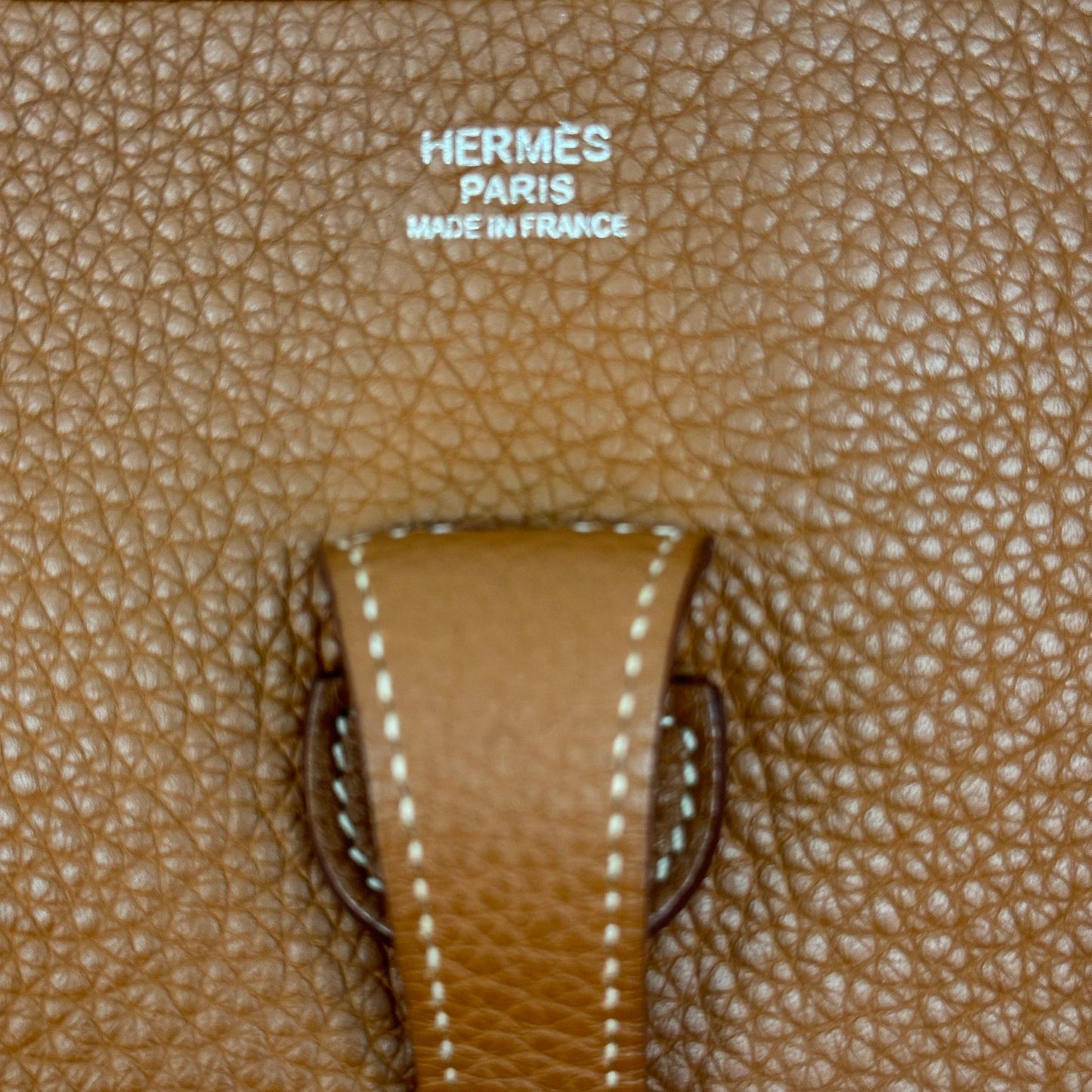 Hermes Evelyne II PM Tan Silver Hardware Bag