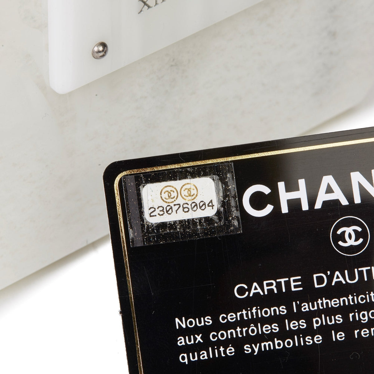 Chanel White Marble Plexiglass Paris-Rome Perfume Bottle Bag