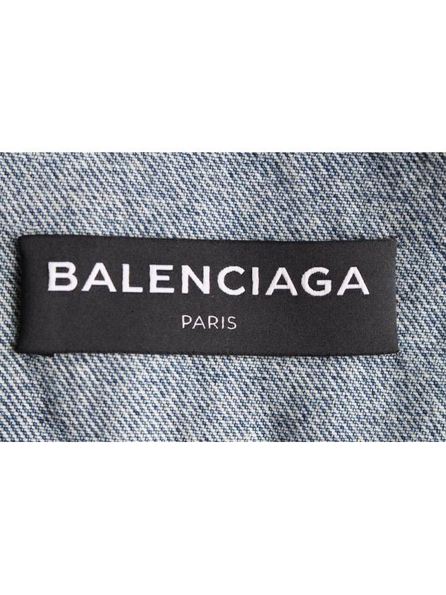 Luxury Balenciaga  Wave logo denim jacket 46
