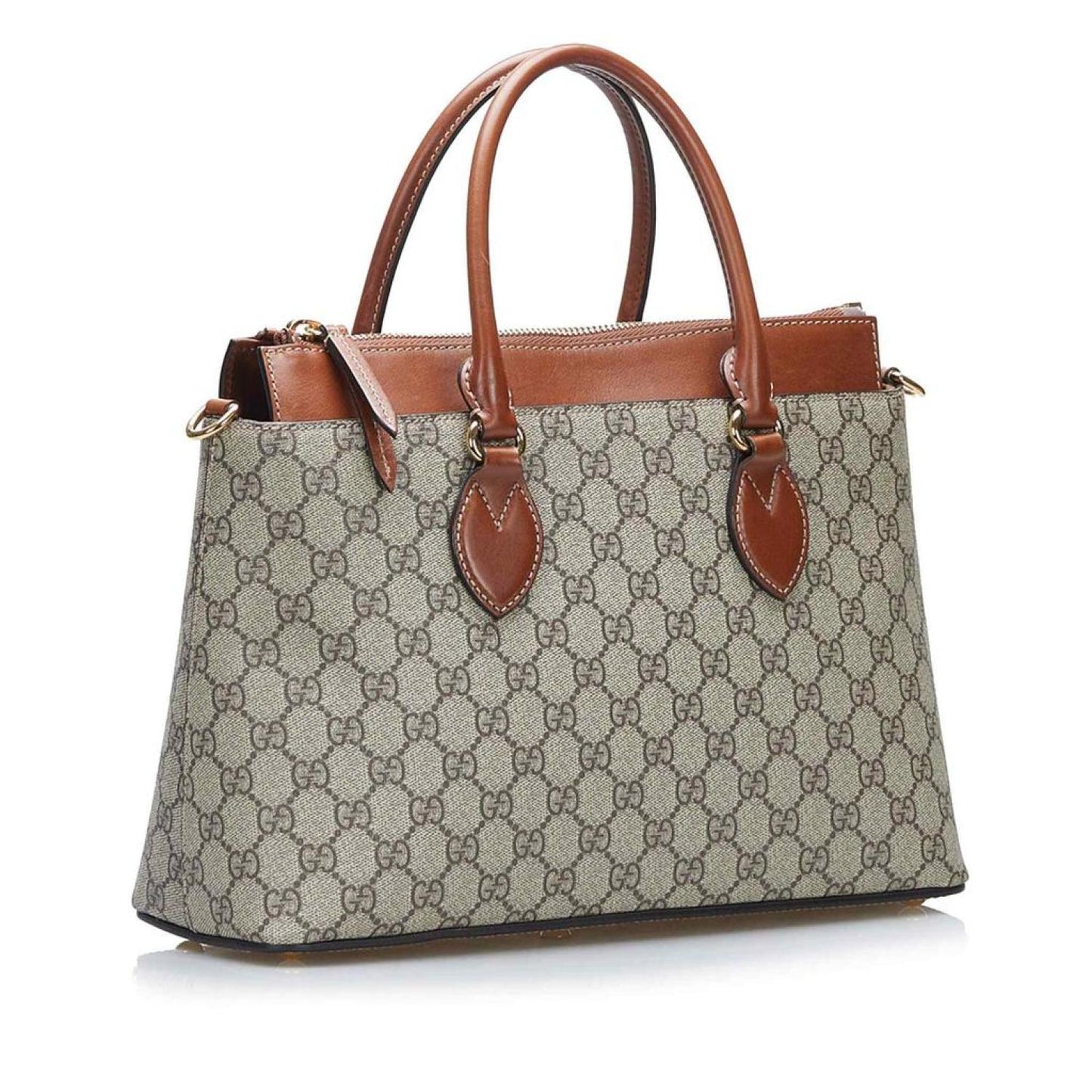 Gucci  GG Supreme Linea A Zip Satchel