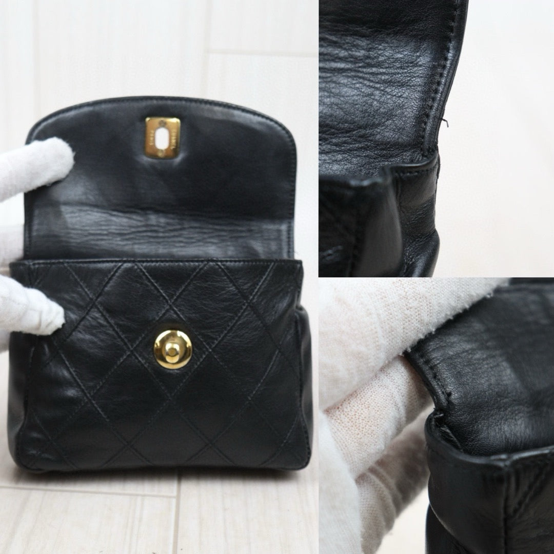 Good ( Rank AB)｜ CHANEL  Matrasse Lambskin Waist Bag ｜H25022412