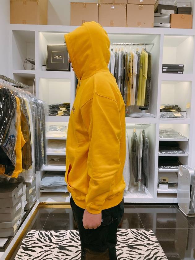 Luxury Balenciaga  Wave Logo Hoodie Yellow