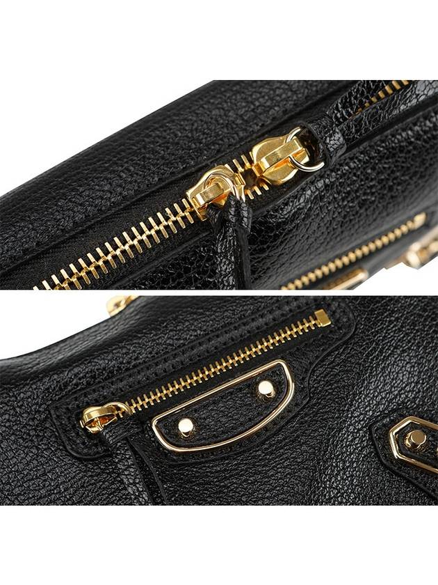 Luxury Balenciaga  Metal Reporter Mini Cross Bag Black