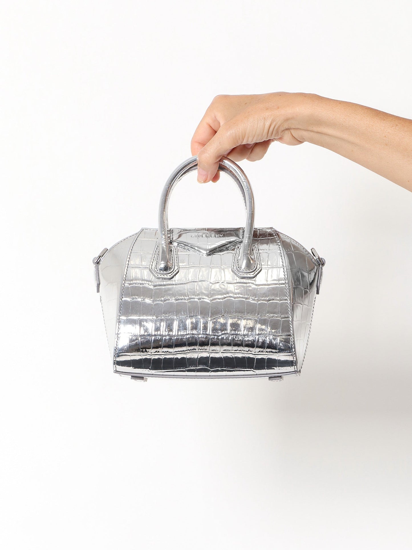 Givenchy Woman Givenchy Woman Silver Handbags