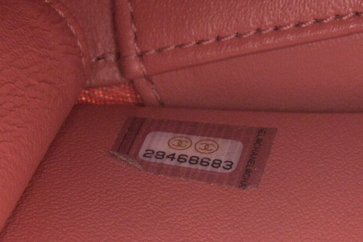 Chanel Vanity Case 2way Calfskin Leather Pink Shoulder HandBag
