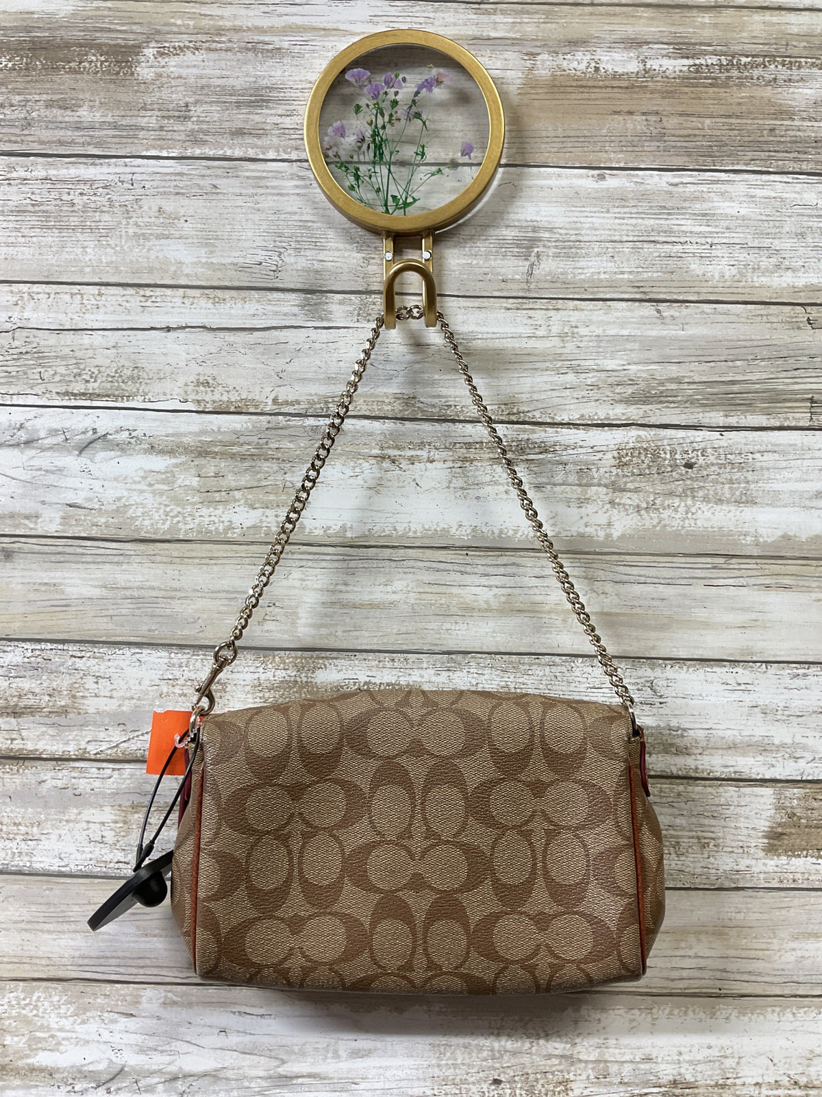 Handbag Designer By Coach In Brown, Size:Small