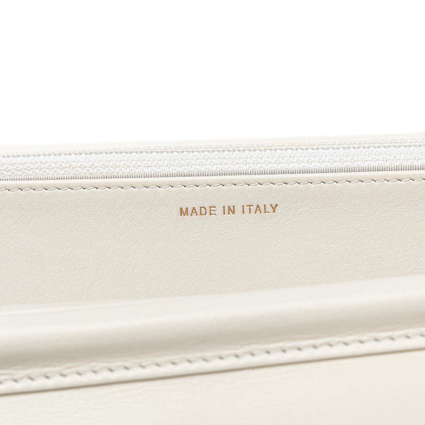 White Chanel Calfskin Enchained Flap Wallet on Chain Crossbody Bag