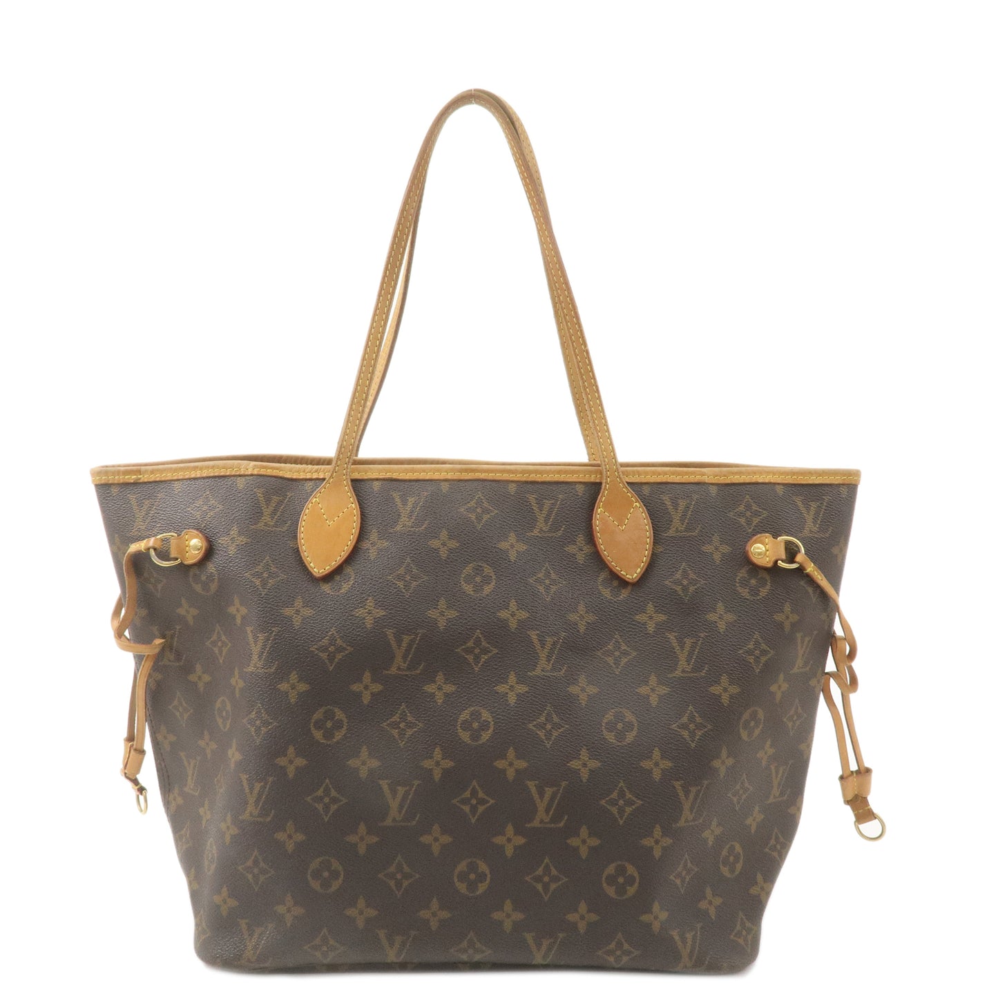 Louis Vuitton Monogram Neverfull MM Tote Bag Brown M40156